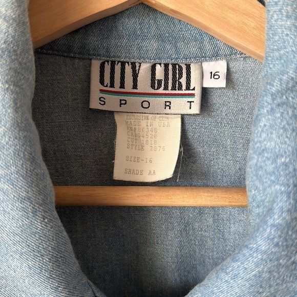 Vintage CITY GIRL SPORT Denim Jacket - Picture 3 of 8